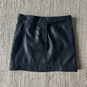 Rag & Bone Leather Mini Skirt